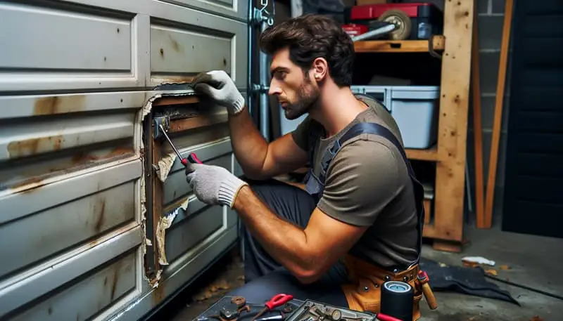 Garage Door Panel Replacement — Wyoming