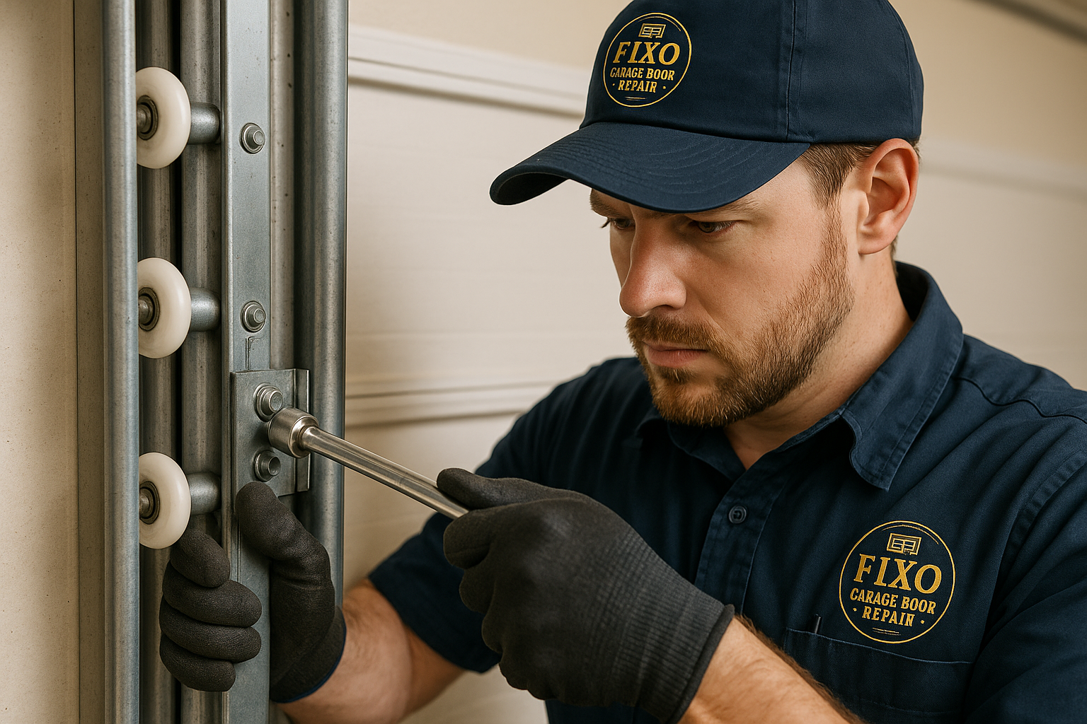 Garage Door Track Repair in Revere