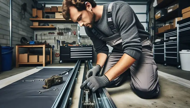 Garage Door Track Repair — Greenwood